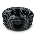 لفة بلاستيك HDPE ضغط 3.2 بار PE 80 قطر خارجي 75 مم لون أسود