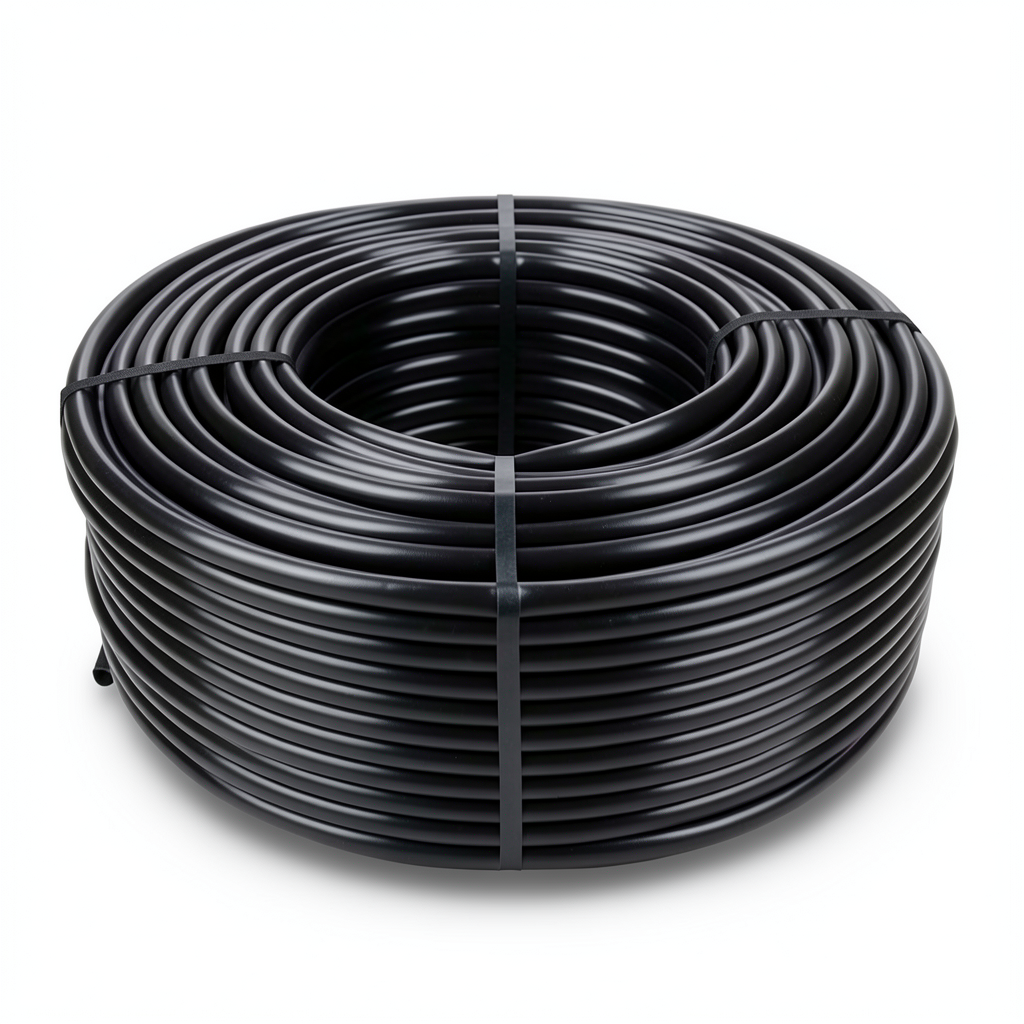 لفة أنابيب HDPE ضغط اسمي 3.2 بار PE 80 قطر خارجي 90 مم لون أسود
