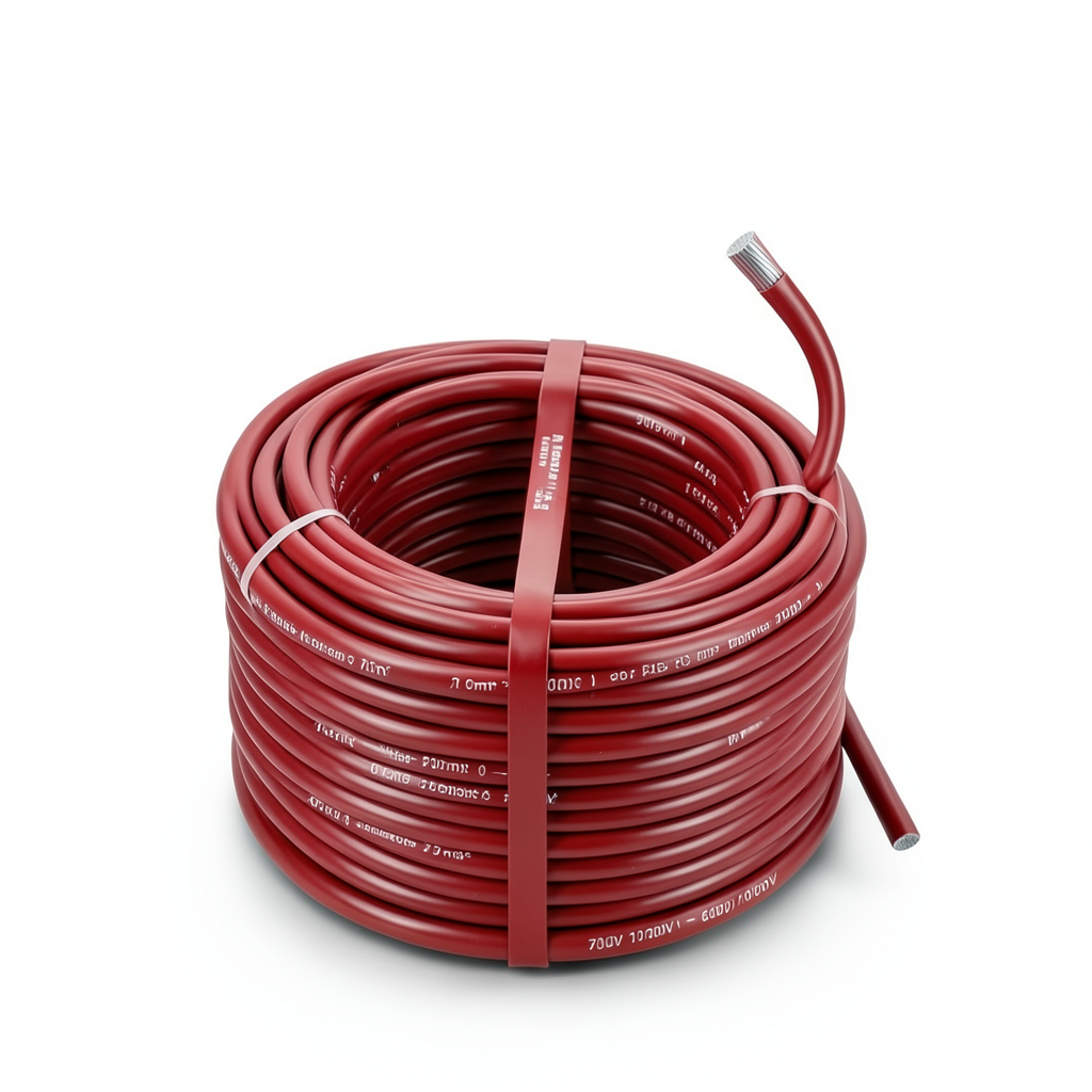 PVC Insulated Flexible Tinned Copper Electric Wire 70mm², 600/1000V, Red | Al Fanar