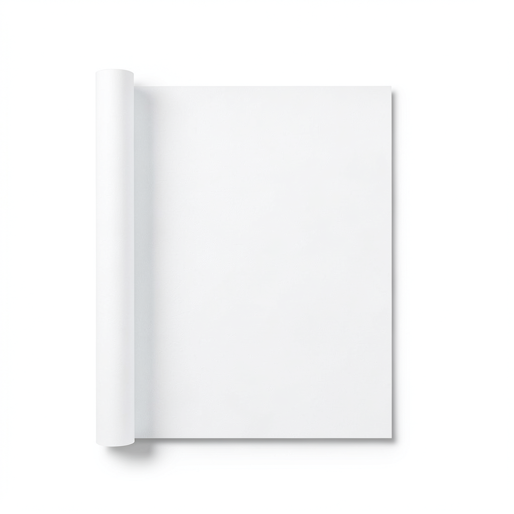 Plain Wallpaper White Color 10m x 0.53m, Model 47280