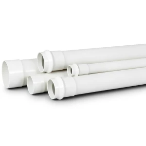 أنابيب بلاستيك UPVC لأنظمة الصرف الصحي ضغط 16 بار قطر خارجي 40 مم سمك 3.0 مم لون أبيض