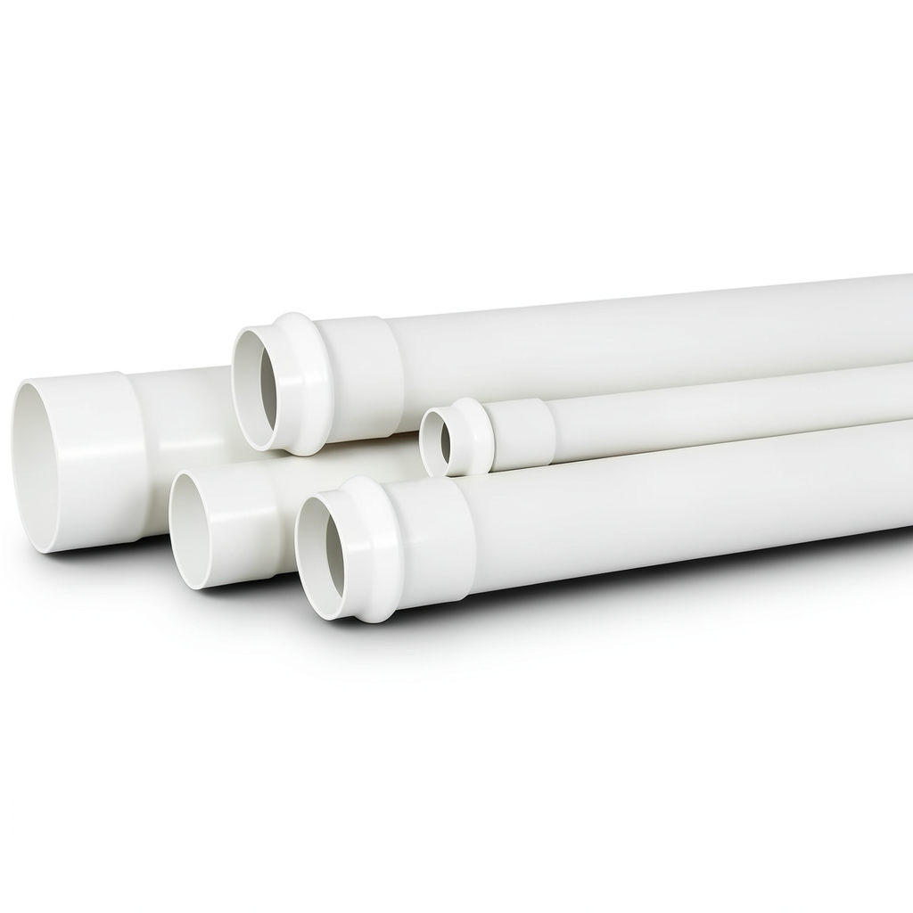 UPVC Plastic Pipe for Sewerage Systems PN 16 Bar 40 mm OD 3.0 mm Thickness White Color