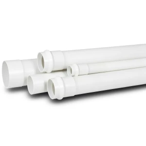أنابيب UPVC لأنظمة الصرف الصحي ضغط 16 بار قطر خارجي 50 mm سمك 3.7 mm لون أبيض