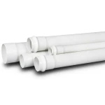 UPVC Plastic Pipe for Sewerage Systems 16 Bar Pressure 90 mm OD 6.7 mm Thickness White