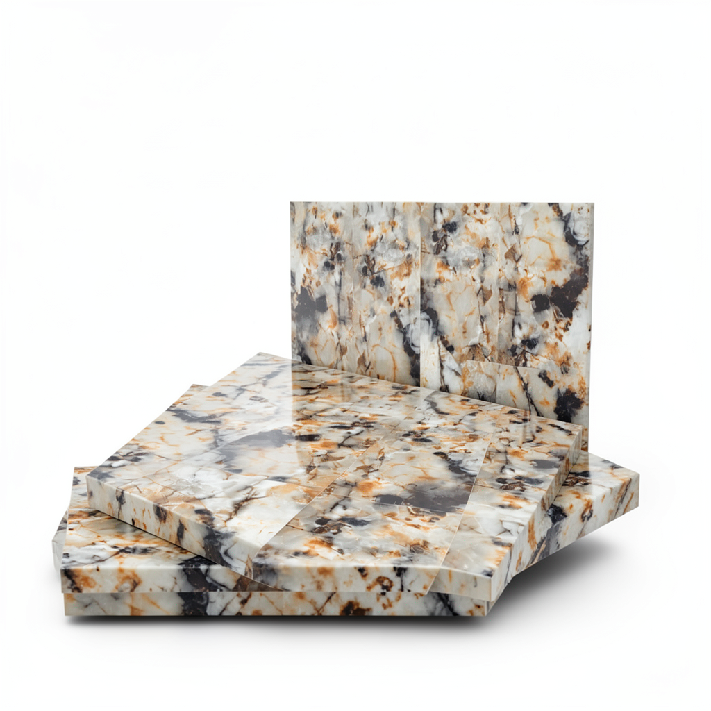 Indian Porcelain Floor Tiles Size 120×240 cm, Onyx fantasia Model