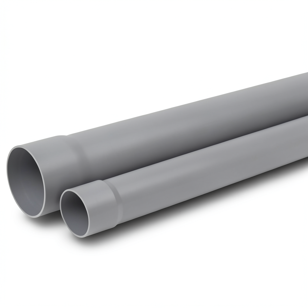 UPVC Plastic Pipe PN 16 Bar 40 mm Diameter 3.0 mm Thickness Grey
