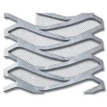 Hot Rolled Expanded Metal Mesh Momawaj Design Thickness 2.8 mm Size 2.44×7 m