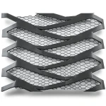 Hot Rolled Expanded Metal Mesh Momawaj Thickness 2.7 mm Size 2.44×2 m Black