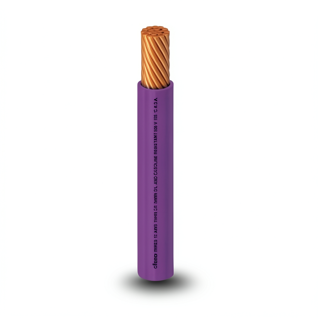 THHN/THWN Copper Cable PVC 105°C Insulation 3.31 mm² Size 3.1 mm Diameter 600 Volt 300 Feet Purple | Al Fanar