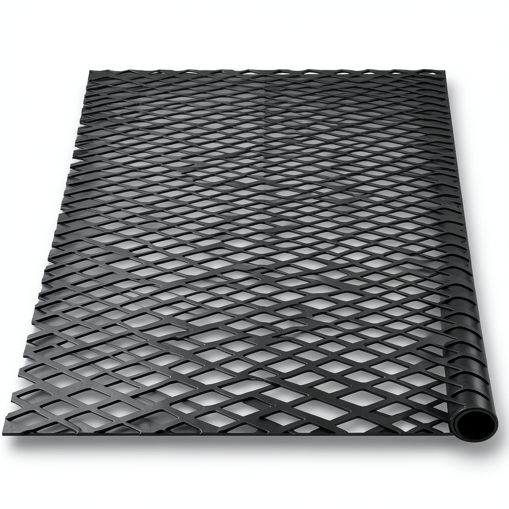 Hot Rolled Expanded Metal Mesh Momawaj Thickness 2.7 mm Size 2.44×5 m Black Steel