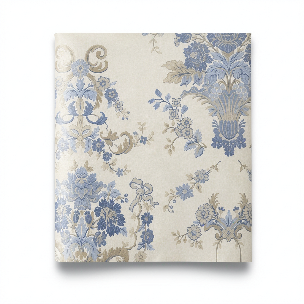 Spain Wallpaper Beige Color Classic Design, Size 10m x 0.53m, Model 4000-2