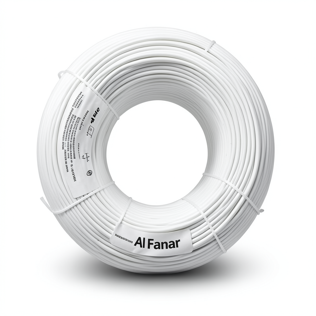 THHN/THWN Copper Cable PVC 105°C Insulation 3.31 mm² Diameter 3.4 mm 600 V 250 Ft White | Al Fanar