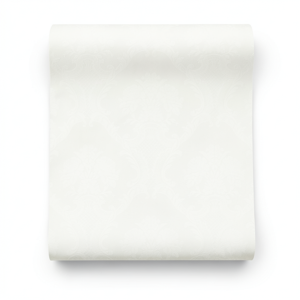 Spain Wallpaper Classic Design Off White Color, Size 10mx0.53m, Model 4001-1