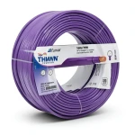 كابل نحاس THHN/THWN معزول PVC 105 درجة مئوية مقاس 5.26 مم² قطر 3.9 مم 600 فولت طول 250 قدم بنفسجي PVC 105 | شركة الفنار