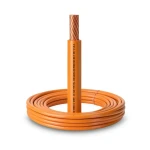 كابل نحاس THHN/THWN معزول PVC 105°C مقاس 2.08 مم² قطر 2.7 مم 600 فولت طول 250 قدم برتقالي | شركة الفنار