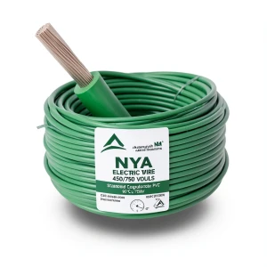 سلك كهرباء 150 مم2 NYA 450/750 فولت نحاس مجدول عزل PVC 90°C لون اخضر | شركة كابلات الشرقية للصناعة