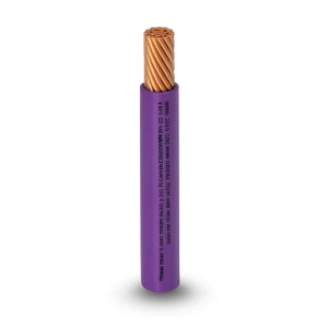 كابل نحاس THHN/THWN عزل PVC 105°C مقاس 3.31 مم² قطر 3.1 مم 600 فولت طول 250 قدم بنفسجي | شركة الفنار