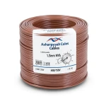 1.5mm NYA Wire 450/750 volts, Stranded Copper PVC 90°C Insulation, Brown | Asharqiyah Cables Company for Industry