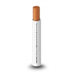 كابل نحاس THHN/THWN معزول بماده PVC 105°C مقاس 3.31 مم² قطر 3.4 مم 600 فولت طول 250 قدم لون أبيض | شركة الفنار