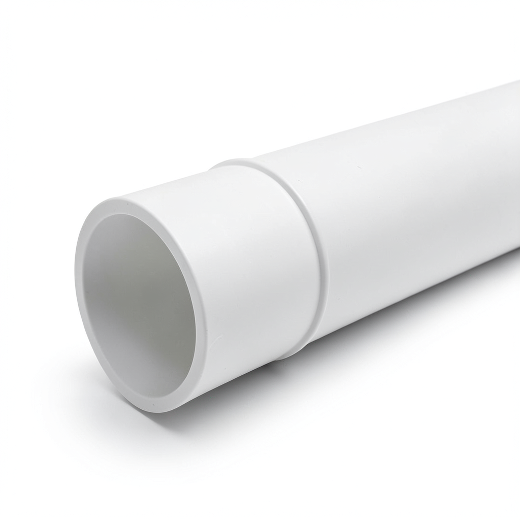 UPVC Pipes Sewage Systems Outside Diameter 500 mm Thickness 14.6 mm White