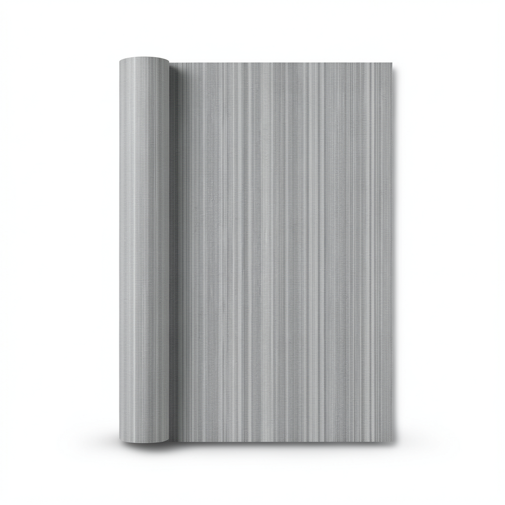 Italian Striped Wallpaper 10m x 0.53m Grey, Model 41227