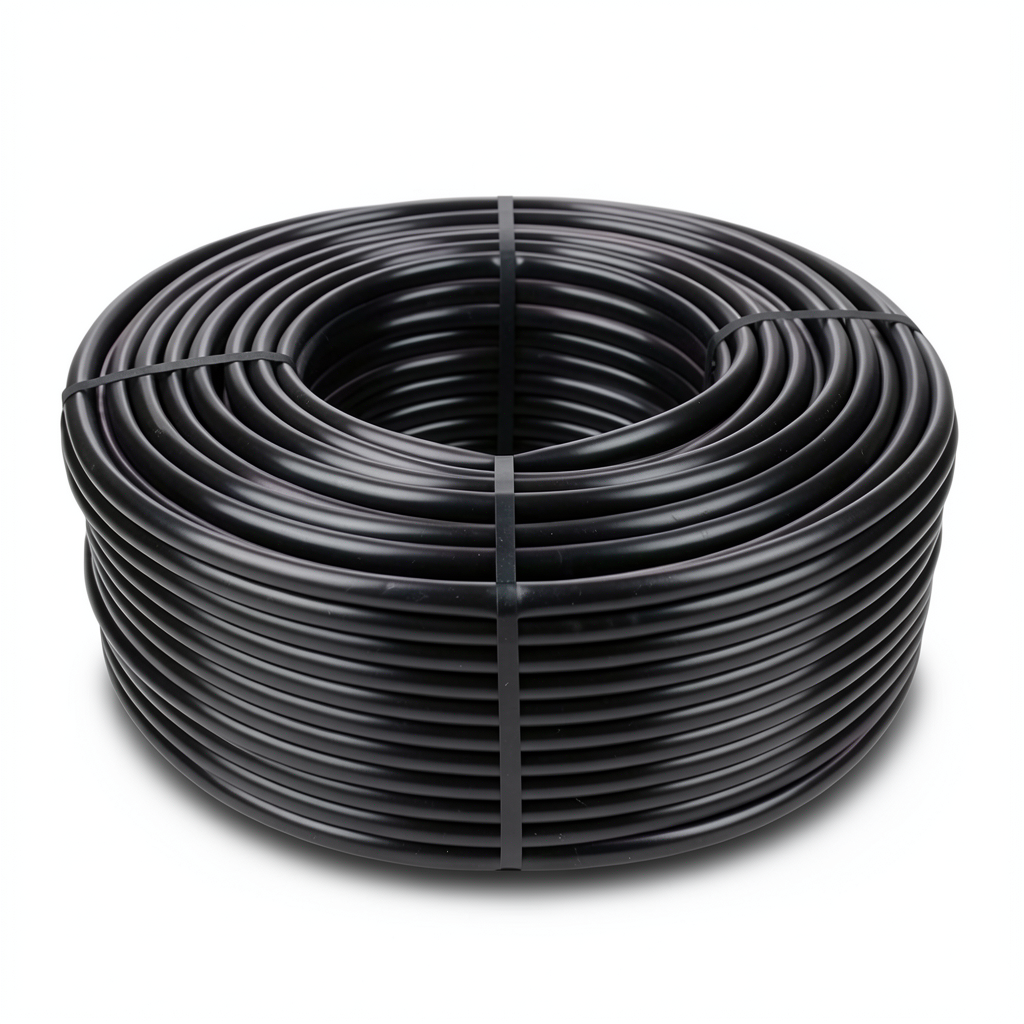 لفة بلاستيك HDPE ضغط 3.2 بار PE 80 قطر خارجي 75 مم لون أسود