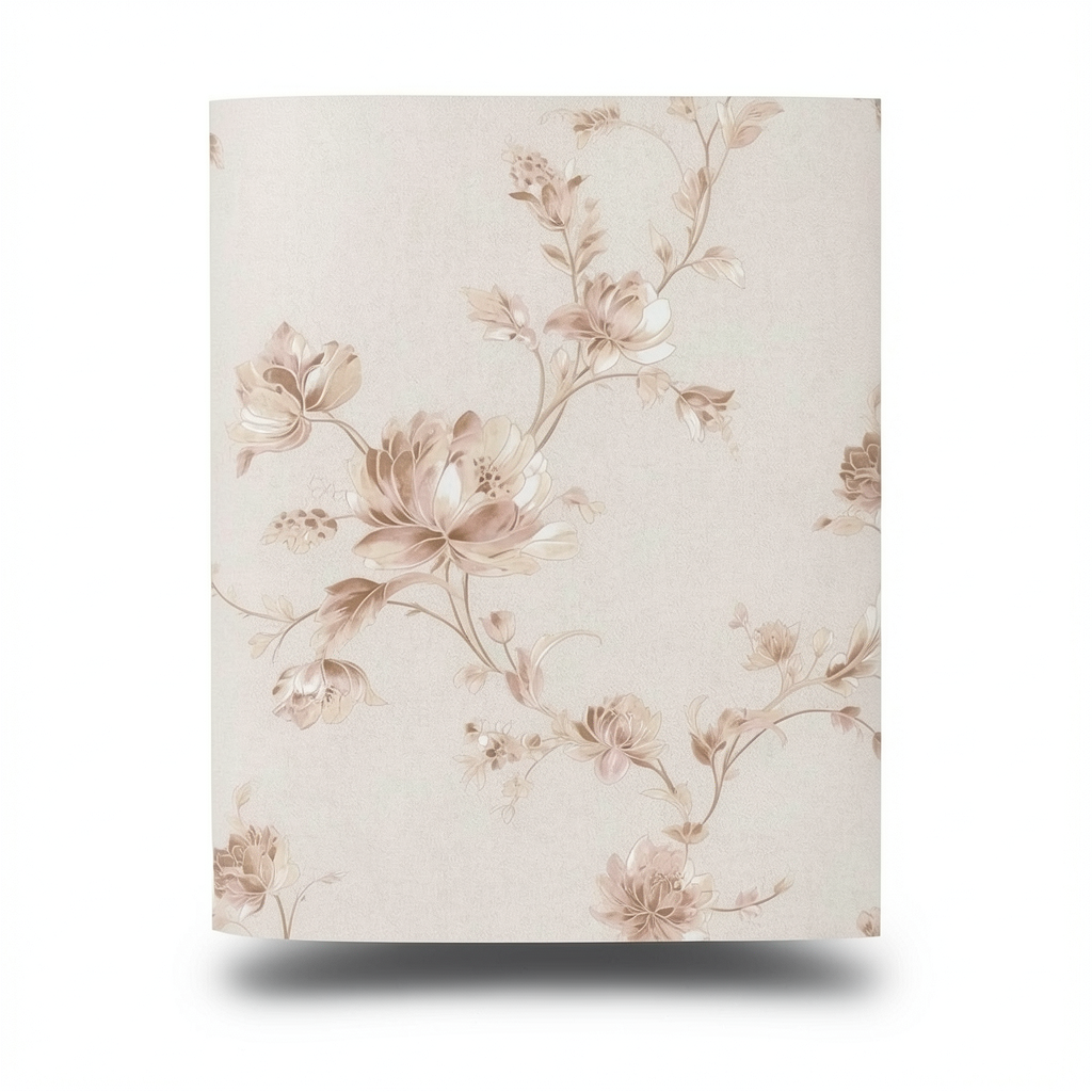 Floral Wallpaper Beige Color 10m x 1.06m, Model 5936