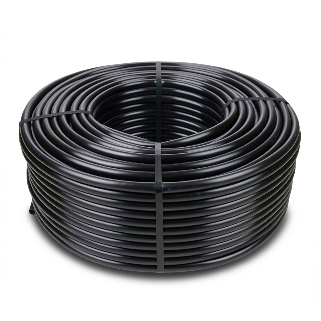 HDPE Plastic Coil Pipe PN 3.2 Bar PE 80 Outside Diameter 125 mm Black