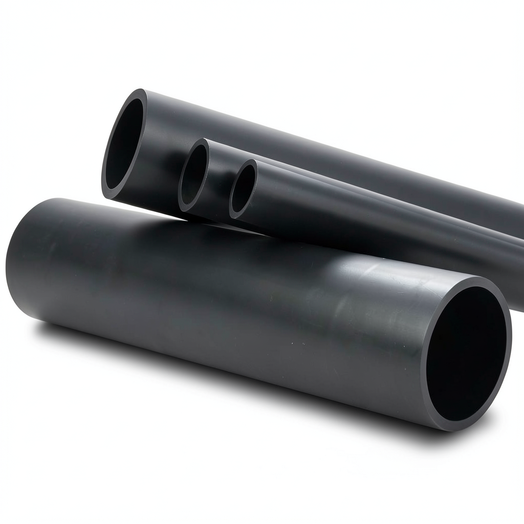 مواسير بلاستيك HDPE ضغط اسمي 3.2 بار PE 80 قطر خارجي 180 مم اسود