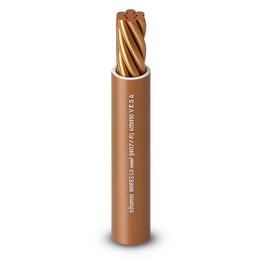 Stranded Electric Wire 450/750V Copper Conductor PVC Insulated 120mm2 300 Feet | Al Fanar
