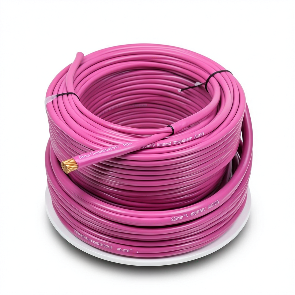 سلك نحاس مجدول معزول PVC، جهد 450/750 فولت، مقاس 25 mm، طول 300 قدم | شركة الفنار