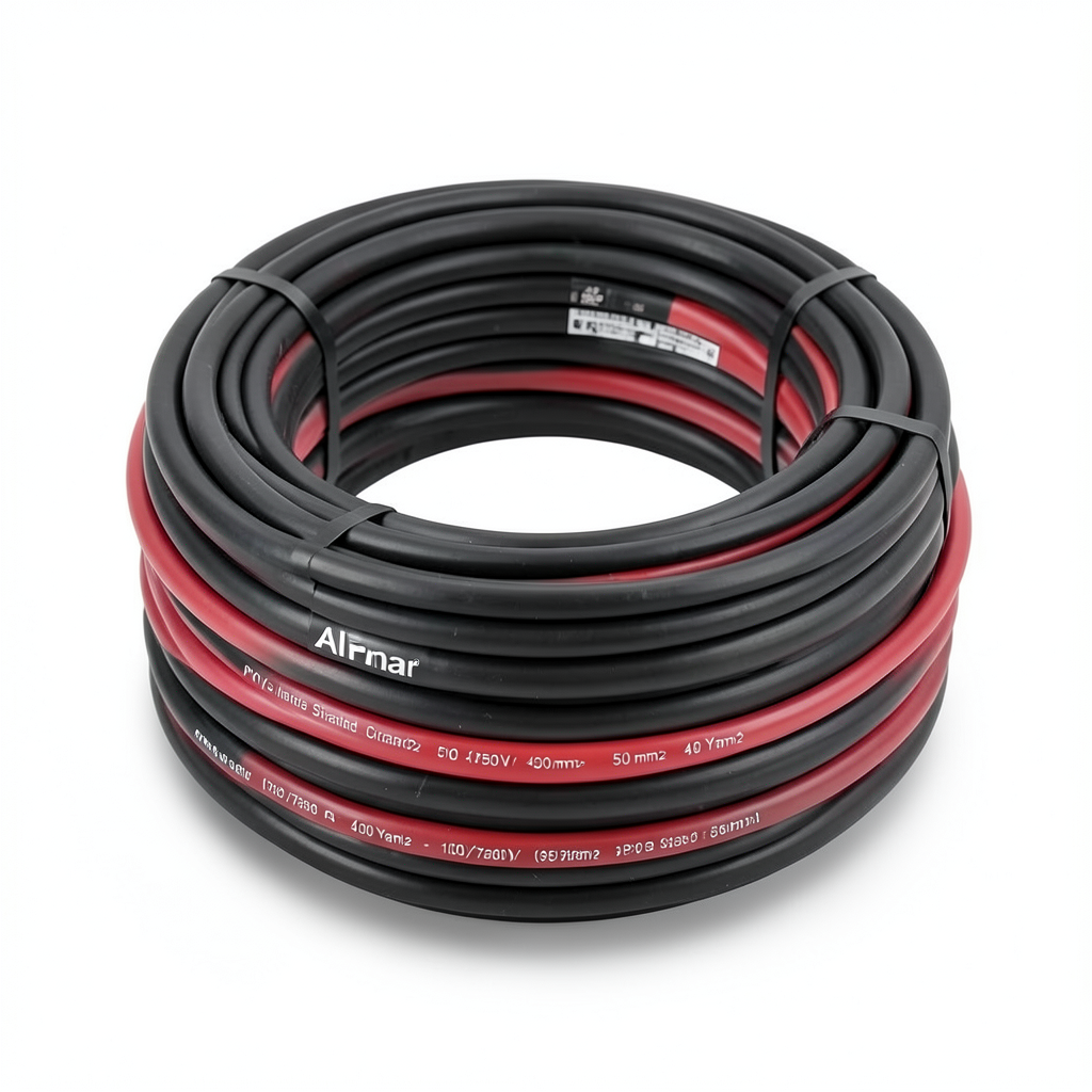 سلك نحاس مجدول معزول PVC، مقاس 50 mm2، جهد 450/750 فولت، طول 100 yards | شركة الفنار