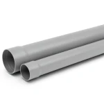 UPVC Plastic Pipe PN 16 Bar 90 mm Outside Diameter 6.7 mm Thickness Grey