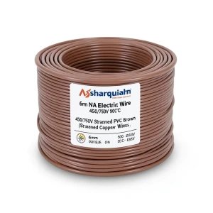 سلك كهرباء 6 مم NYA 450/750 فولت، نحاس مجدول PVC 90°C بني | شركة كابلات الشرقية للصناعة