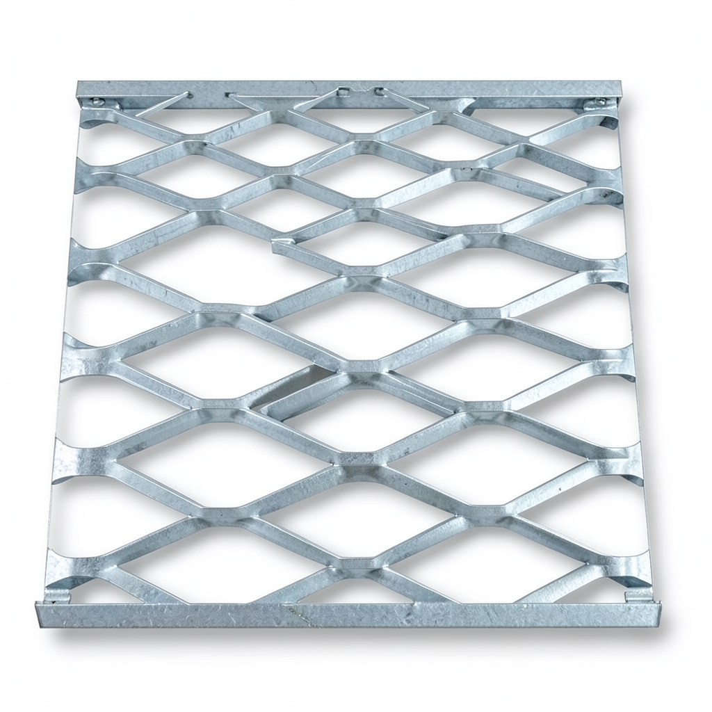 Galvanised Steel Expanded Metal Mesh Bahri Thickness 1.7 mm Length 5 m Width 2.44 m