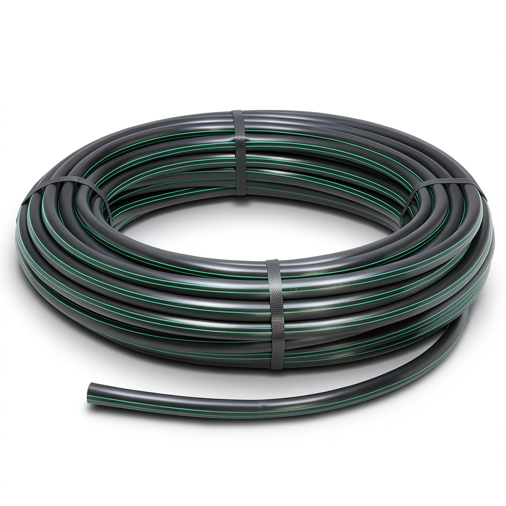 لفة أنابيب بلاستيك HDPE ضغط 12.5 بار PE 80 قطر خارجي 75 مم SDR 11 لون أسود