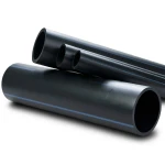 أنابيب HDPE ضغط اسمي 3.2 بار PE 80 قطر خارجي 160 مم لون أسود