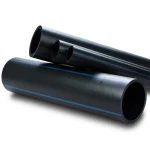 مواسير بلاستيك HDPE ضغط اسمي 3.2 بار PE 80 قطر خارجي 180 مم اسود