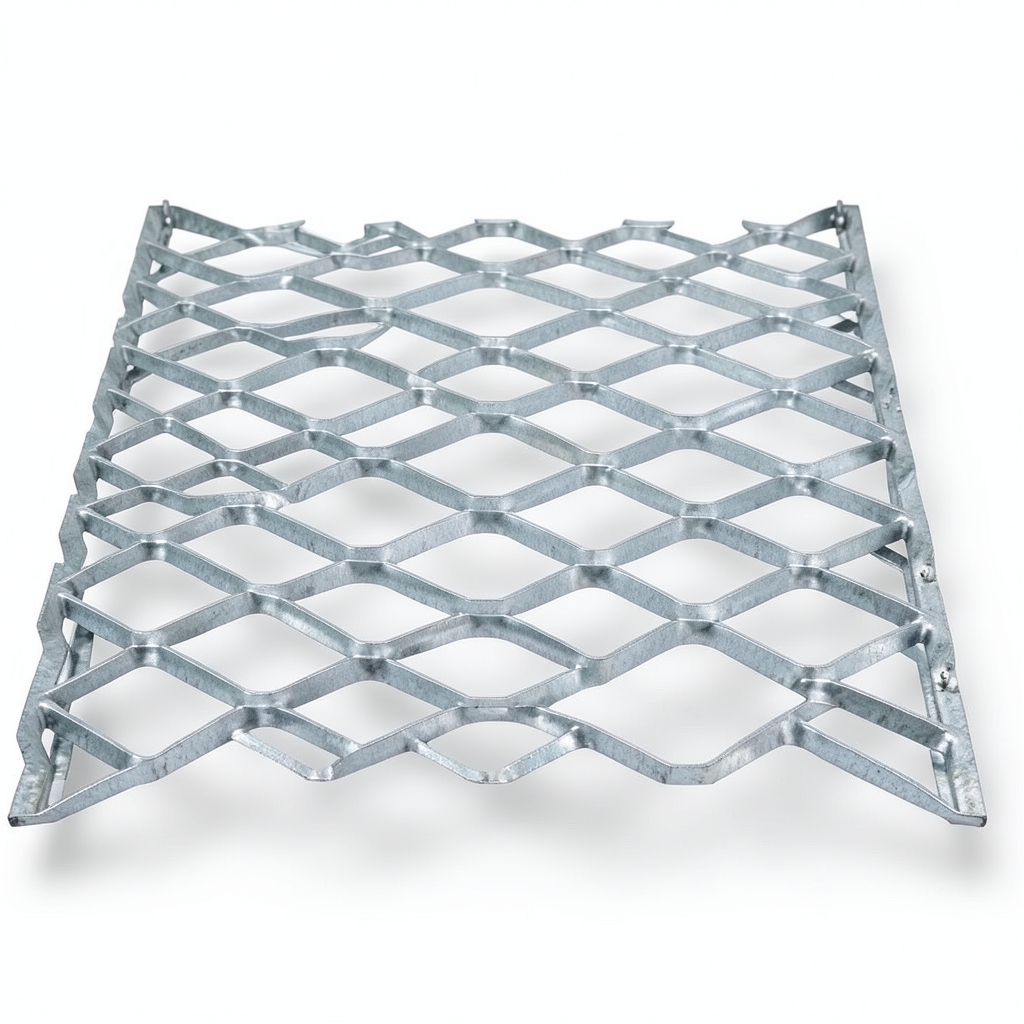 Galvanised Steel Expanded Metal Mesh Bahri Thickness 1.8 mm Width 2.44 m Length 5 m