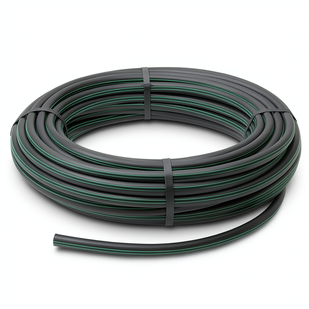 لفة أنابيب بلاستيك HDPE ضغط 12.5 بار PE 80 قطر خارجي 140 مم SDR 11 لون أسود