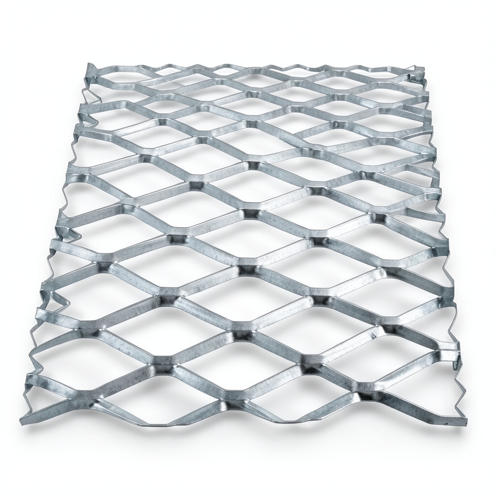 Galvanised Steel Expanded Metal Mesh Bahri Thickness 2.3 mm Width 2.44 m Length 5 m