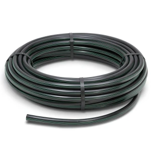 HDPE Plastic Coil Pipe 16 Bar Pressure PE 80 32 mm Diameter SDR 9 Black