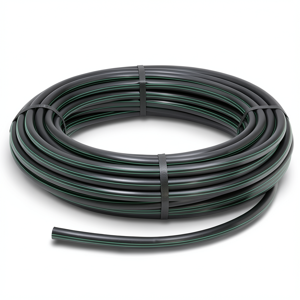 لفة أنابيب بلاستيك HDPE ضغط 16 بار [PE 80] قطر خارجي 32 مم SDR 9 لون أسود