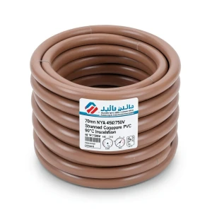 70mm NYA Wire 450/750V Stranded Copper PVC 90°C Insulation Brown | Asharqiyah Cables Company for Industry