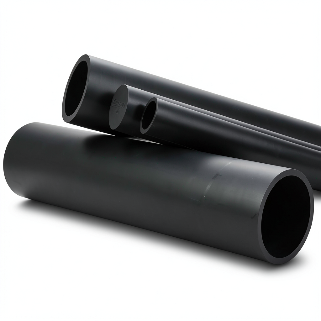 HDPE Pipe PN 3.2 Bar PE 80 OD 630 mm Thickness 15.4 mm Black