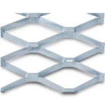 Galvanised Steel Expanded Metal Mesh Bahri 1.5 mm Thickness 2.44 m Width 6 m Length