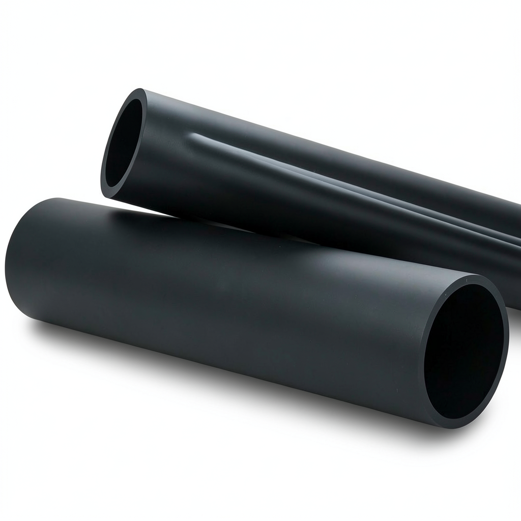 HDPE Plastic Pipe PN 3.2 Bar PE 80 OD 1000 mm Thickness 24.5 mm Black