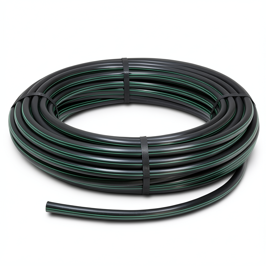 HDPE Polyethylene Plastic Coil Pipe 12.5 Bar Pressure PE 80 40 mm SDR 11 Black