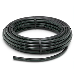 HDPE Plastic Coil Pipe PN 12.5 Bar PE 80 75 mm SDR 11 Black