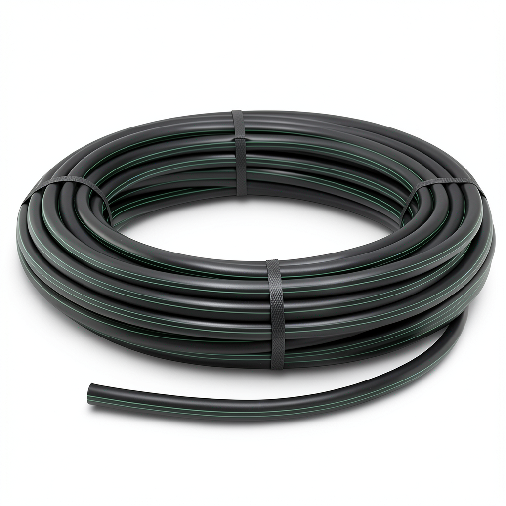 لفة أنابيب بلاستيك HDPE ضغط 12.5 بار PE 80 قطر خارجي 75 مم SDR 11 لون أسود